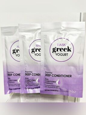 {Set of 3} HASK Greek Yogurt Repairing Deep Conditioner , 1.8 fl oz each ~ New